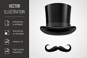 moustaches and stovepipe hat victori