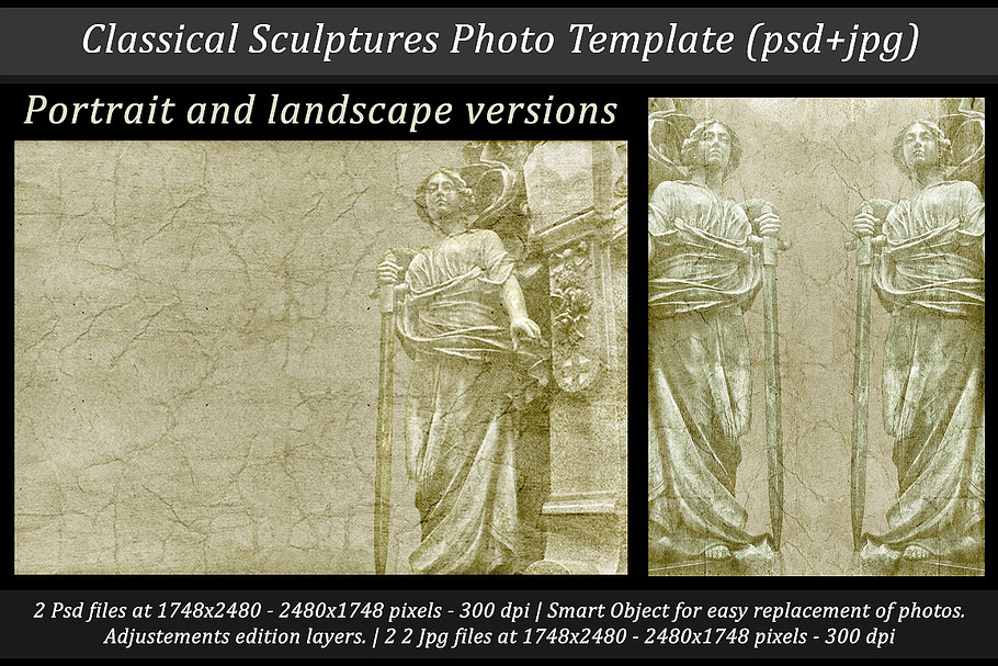 Classical Sculptures Photo Template