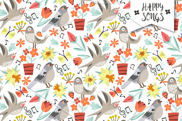 Happy songs patterns in Patterns - product preview 4