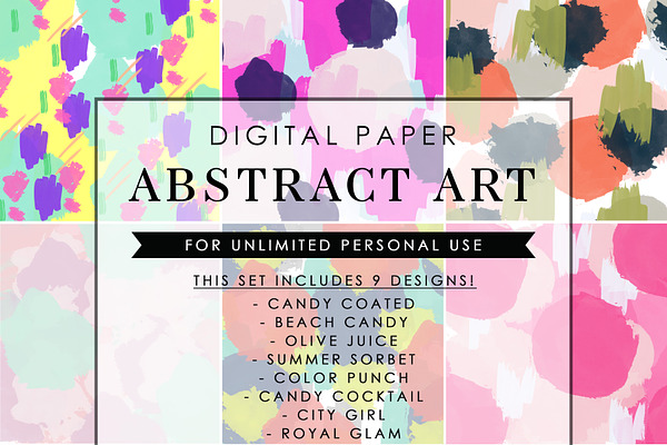 Abstract Art Watercolor Background