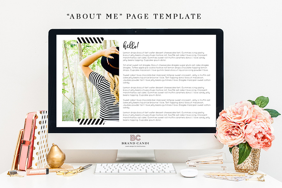 About Me Page Template in Presentation Templates - product preview 8