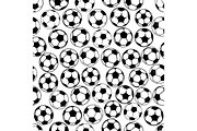 Football or soccer seamless pattern