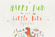 Happy Tum & Little Bite Font