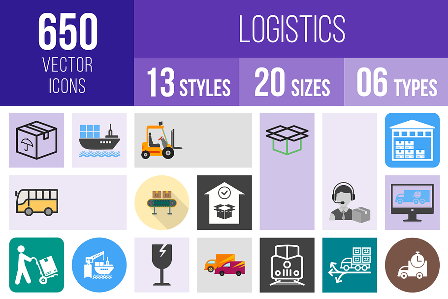 650 Logistics Icons