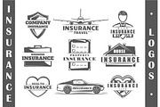 9 Insurance logo templates Vol.4