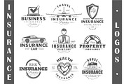9 Insurance logo templates Vol.1