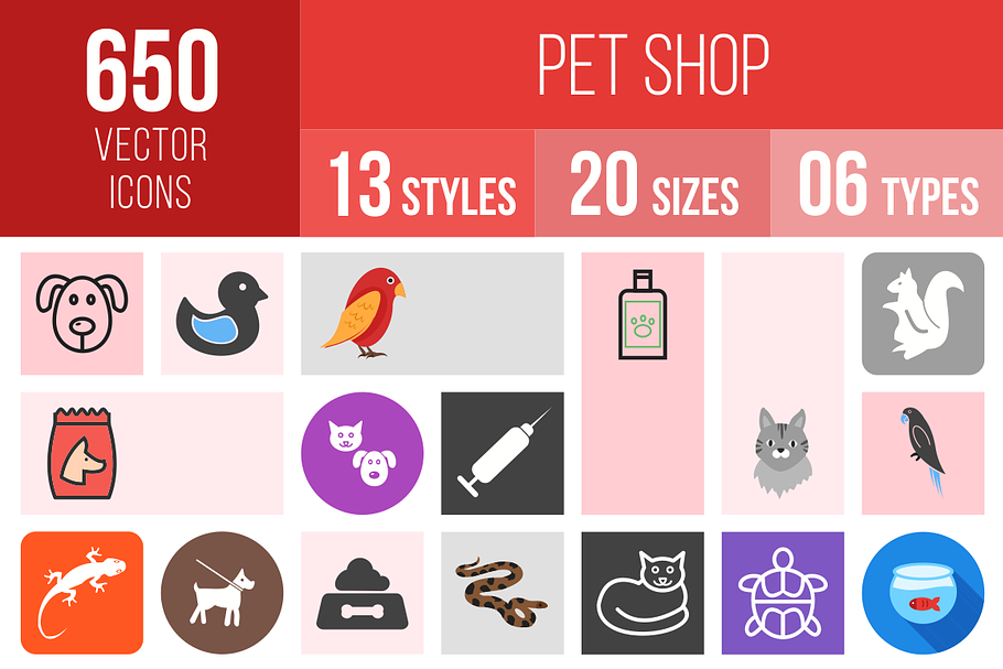 650 Pet Shop Icons
