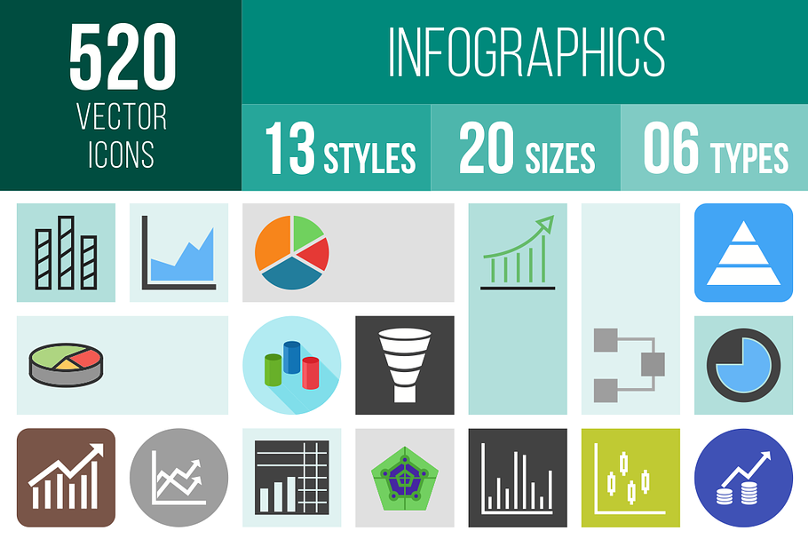 520 Infographics Icons