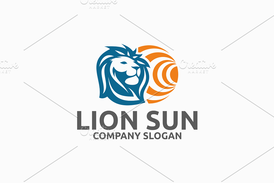 Lion Sun Logo
