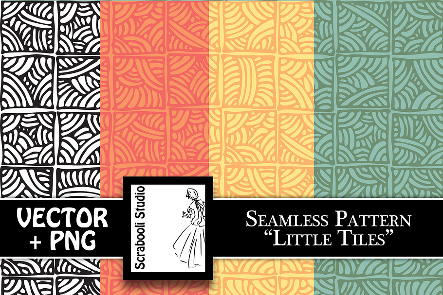 Seamless Pattern "Little Tiles" in Patterns - product preview 8