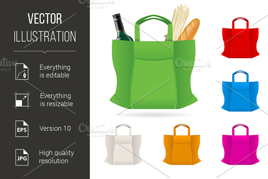 Shopping bag in Graphics - product preview 8