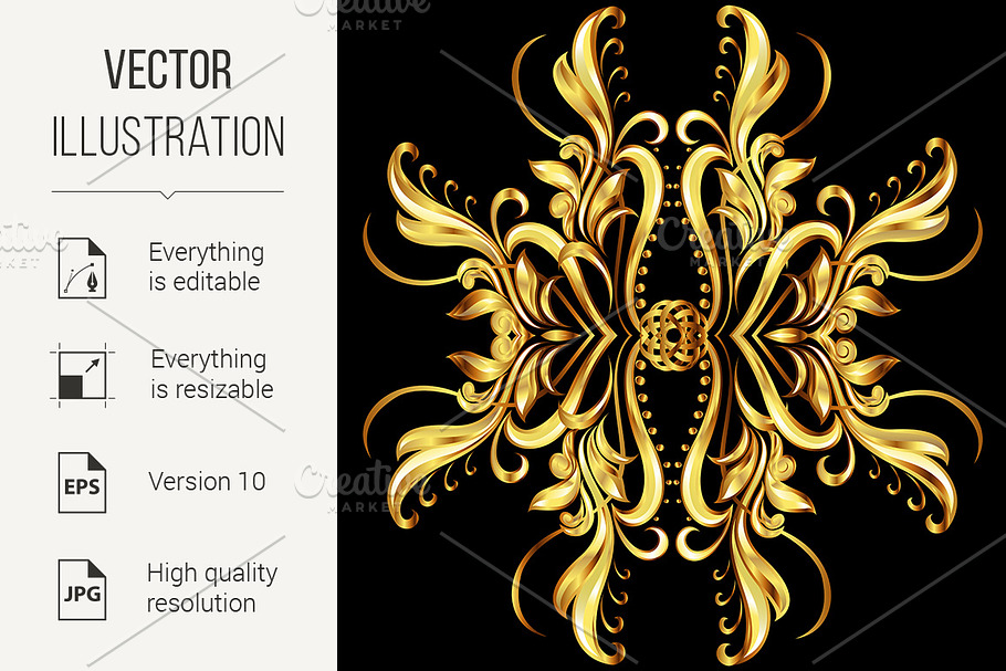 Gold texture in Graphics - product preview 8