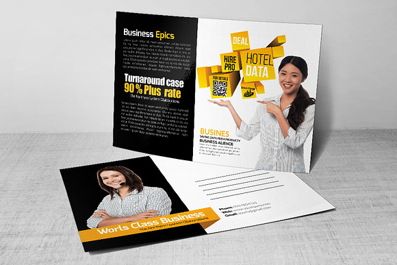 Business Trainer & Coach Postcard in Postcard Templates - product preview 1