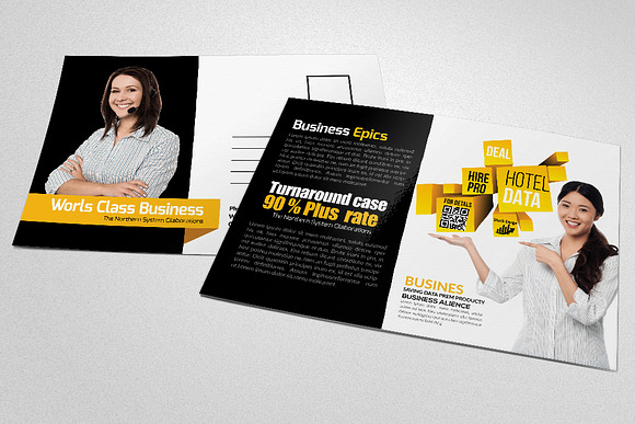Business Trainer & Coach Postcard in Postcard Templates - product preview 2