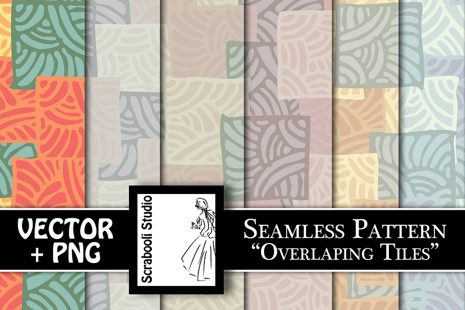 Seamless Pattern "Overlapping Tiles" in Patterns - product preview 8