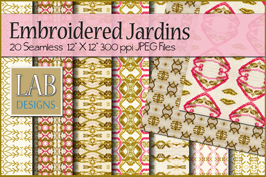 20 Embroidery Stitched Textures in Textures - product preview 8