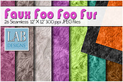26 Bright Color Faux Fur Textures