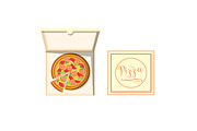 Pizza box vector