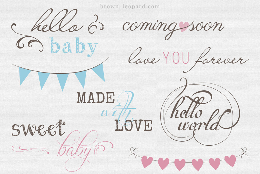 Newborn Photo Overlays vol. 2 in Illustrations - product preview 8