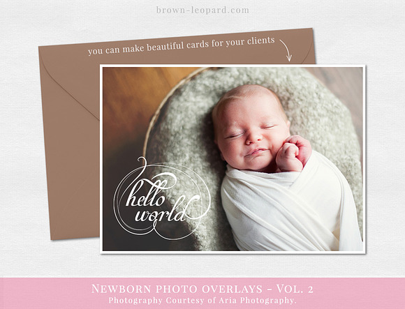 Newborn Photo Overlays vol. 2 in Illustrations - product preview 2