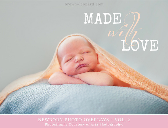 Newborn Photo Overlays vol. 2 in Illustrations - product preview 3