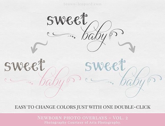 Newborn Photo Overlays vol. 2 in Illustrations - product preview 5