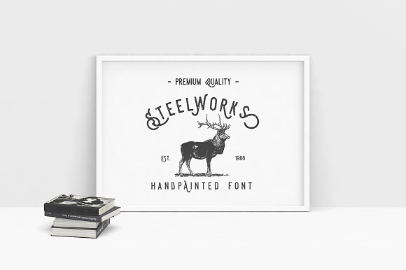 Steelworks + Bonus (20%OFF) in Hipster Fonts - product preview 6
