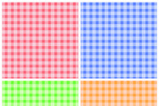 Set of Colorful Checkered Patterns