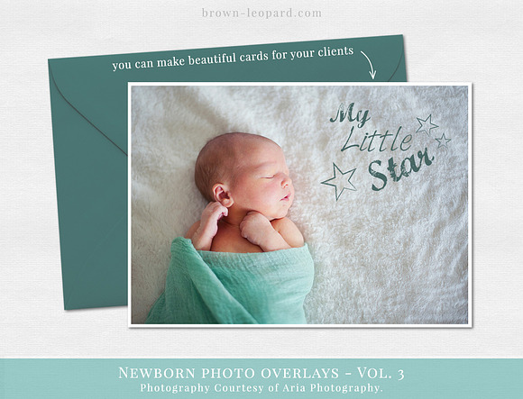 Newborn Photo Overlays vol. 3 in Illustrations - product preview 1