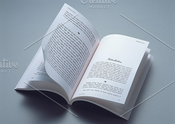 4 Books Interior Pages Mockups in Print Mockups - product preview 1