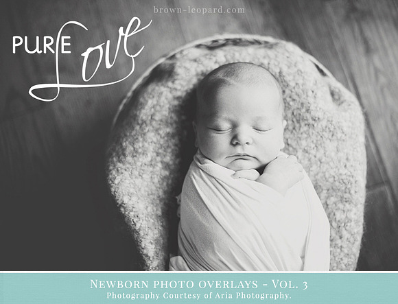 Newborn Photo Overlays vol. 3 in Illustrations - product preview 3