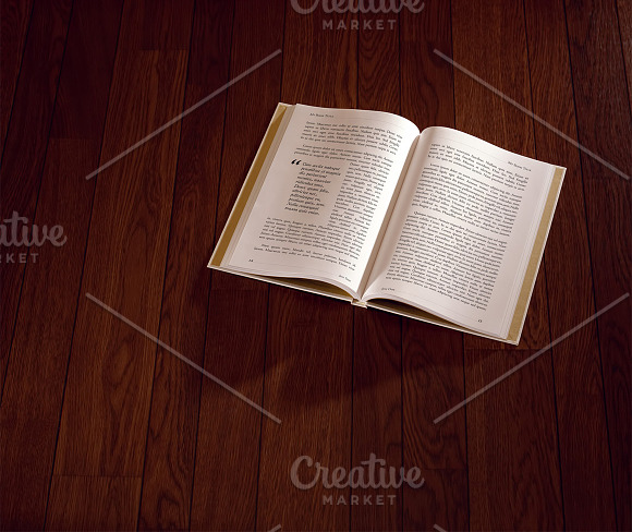 4 Books Interior Pages Mockups in Print Mockups - product preview 3