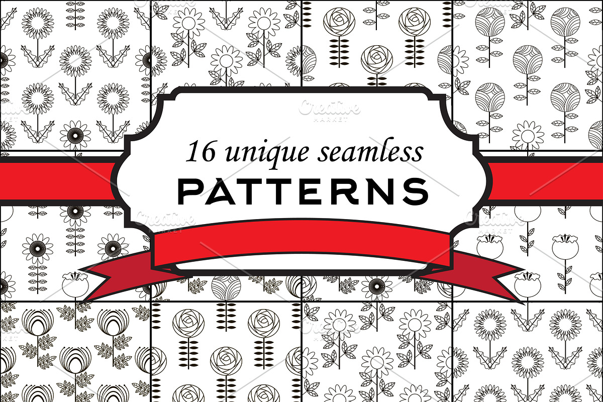 16 unique floral summer patterns in Patterns - product preview 8