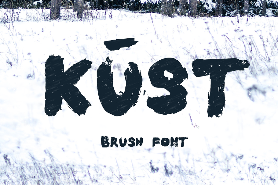 Kust Extended Brush Font  in Script Fonts - product preview 8
