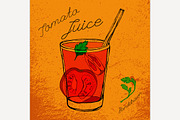 Tomato Juice Vector Image