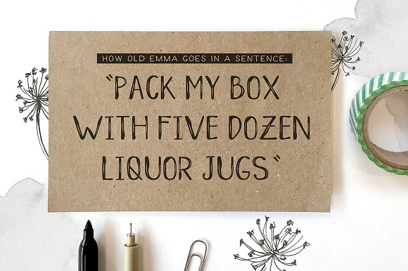 Old Emma Script in Script Fonts - product preview 1
