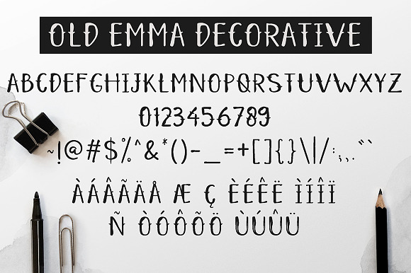 Old Emma Script in Script Fonts - product preview 5