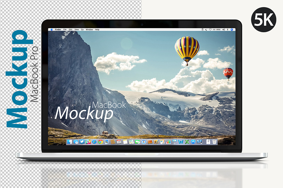 MacBook Pro Front Mockup