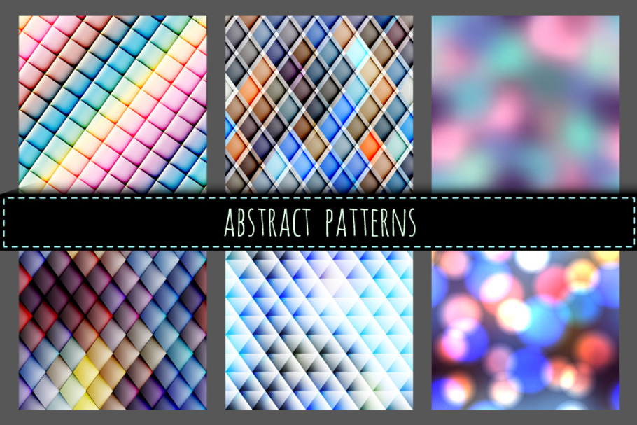 Seamless abstract patterns. in Patterns - product preview 8