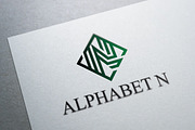 Alphabet N Logo Template