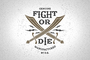 Vintage Label Fight Or Die