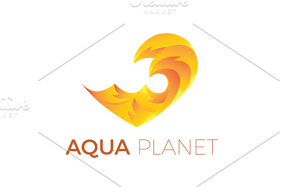 Aqua logo template with waves in Logo Templates - product preview 3