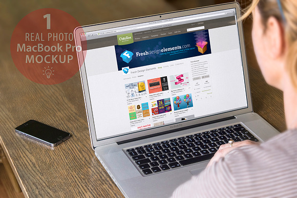 MacBook Pro Mockup in Mobile & Web Mockups - product preview 1