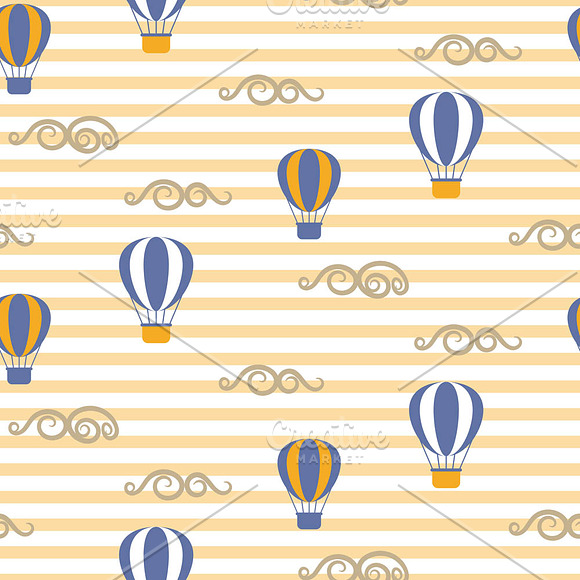 Blue and Yellow Aerial View Patterns in Patterns - product preview 1