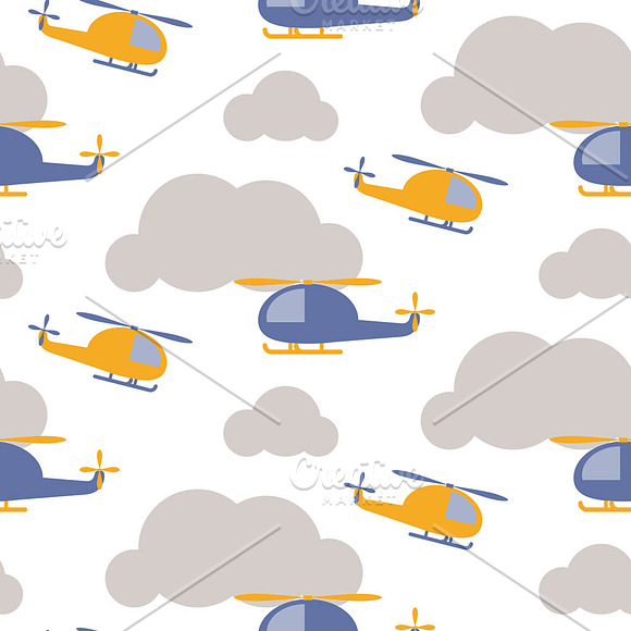 Blue and Yellow Aerial View Patterns in Patterns - product preview 4
