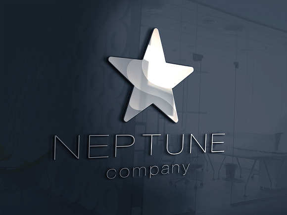 Star with gradient waves - Logo temp in Logo Templates - product preview 1