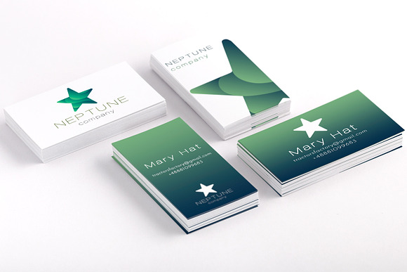Star with gradient waves - Logo temp in Logo Templates - product preview 4