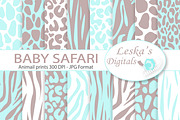 Animal Prints - Baby Blue Safari