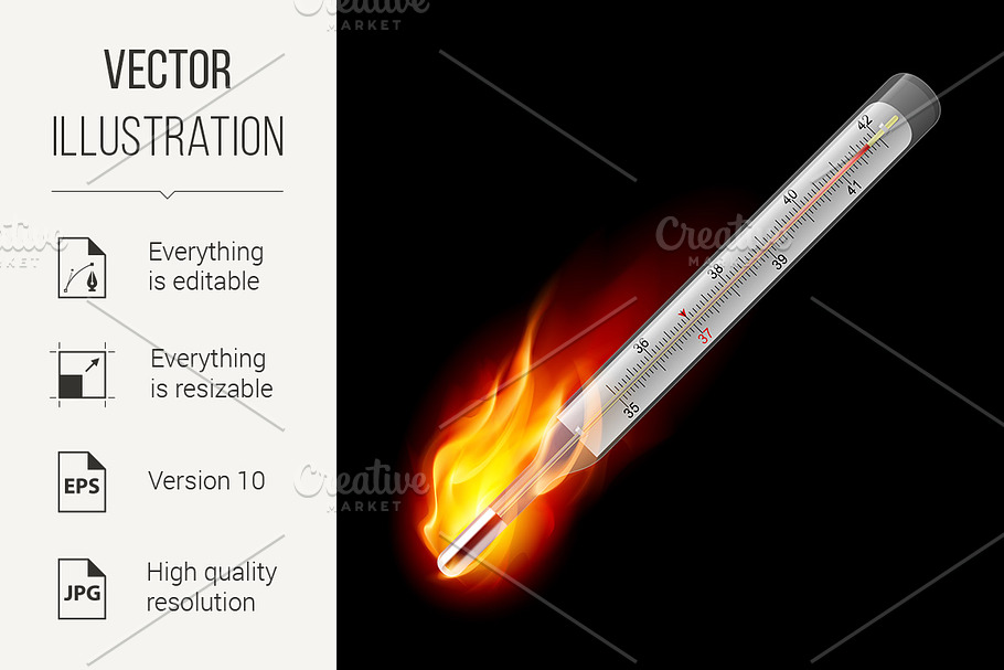 Medical thermometer in Graphics - product preview 8