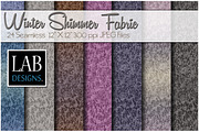 24 Winter Shimmer Fabric Textures